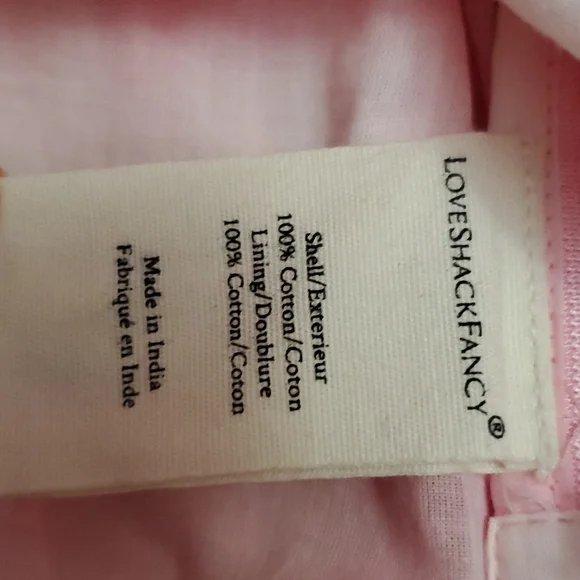 Loveshackfancy Chelie dress pink Zinnia embroidered fairy floral eyelet trims 4